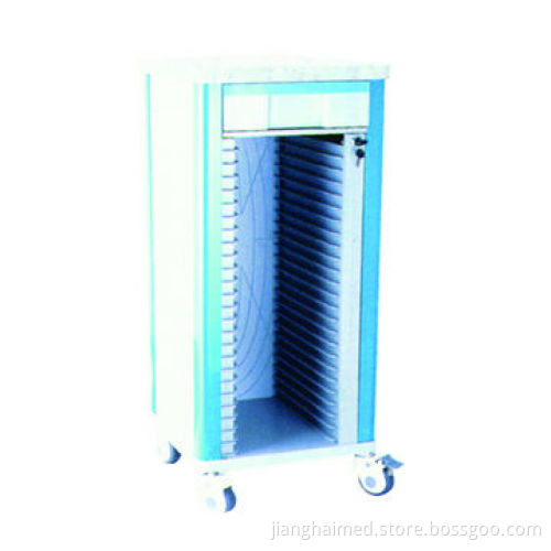 Trolley for record, CE certified, made of ABS plastic table